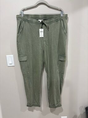 J. Jill Olive Green Cargo Jogger Pants